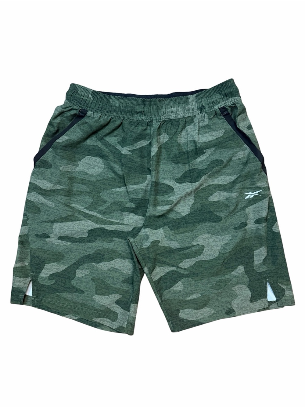 NWOT Reebok Men's Athletic Shorts Green Camo Performance Shorts sz. M
